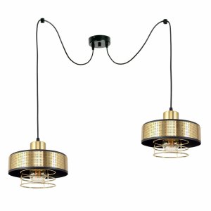 Lampa sufitowa pająk 2 Maya 2252-Z-LUX czarny ze złotem