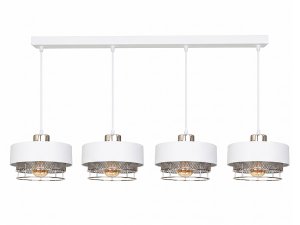Lampa listwa sufitowa 4 Lumina 8655-BS biała, czarna