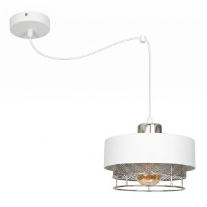 Lampa Wisząca Pająk 1-punktowa LUMINA – Loftowa, Metal z Siatką (Różne kolory) 8651-BS