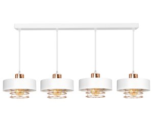 Lampa sufitowa 4 Maya 2255-BM biała z miedzią