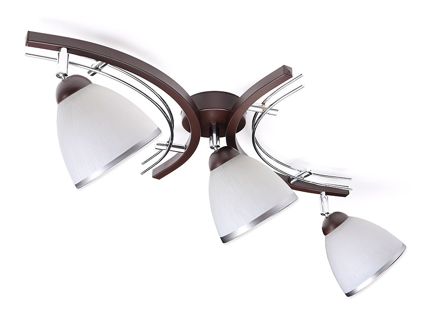 Lampa sufitowa, żyrandol, plafon 3 klosze Zuza