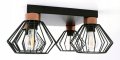 Stylowa lampa sufitowa serii Rega TYP:1304, 4 abażury druciane brylant