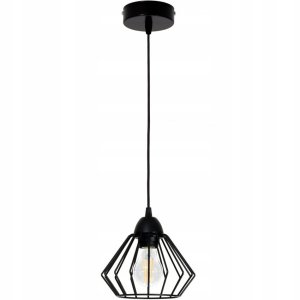 Lampa sufitowa Kali 1 klosz druciany z regulacją na kablu 1311k