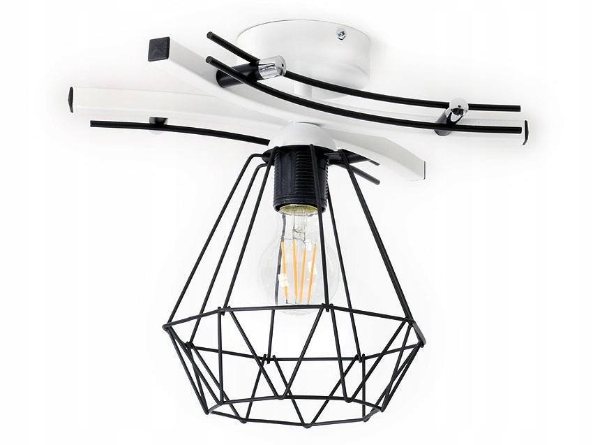 Lampa sufitowa, plafon, żyrandol 1 klosz druciak 948-D ROMIR