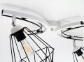 Lampa sufitowa, plafon, żyrandol 2 klosze druciak 942-D ROMIR