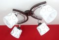 Lampa sufitowa zyrandol plafon 3 kloszowy Zuza klosze walec od ROMIR