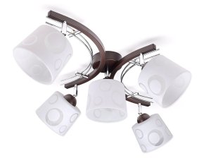 Lampa sufitowa Zuza 5 kloszy walec 945w