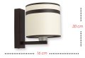 Lampa ścienna, kinkiet serii BELLA WALEC TYP:957