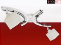 Lampa sufitowa serii Zuza TYP:942 w kolorze białym z czarnymi ozdobami