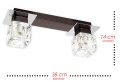 Lampa sufitowa serii KOSTKA LUX TYP:402/1