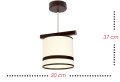 Lampa sufitowa, plafon, żyrandol serii BELLA WALEC TYP:961