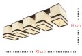 Lampa sufitowa, plafon, żyrandol serii BELLA III TYP:935