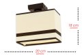 Lampa sufitowa, plafon, żyrandol serii BELLA 3 TYP:931