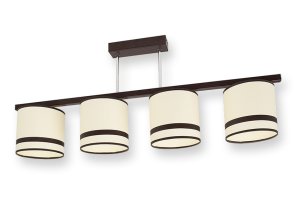Lampa sufitowa plafon żyrandol 4 abażur E27 ROMIR
