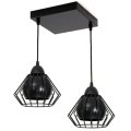 Lampa sufitowa Gama 2 klosze druciane 3w1 loft 1402k