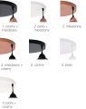 Stylowa lampa wisząca serii Gama TYP:1406k, 3 abażury druciane brylant