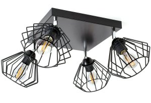 Lampa sufitowa Kali TYP:1504 z regulacją 4 druciaki
