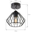 Stylowa lampa sufitowa serii Kali TYP:1501 z regulacją