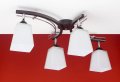 Lampa sufitowa serii Zuza TYP:944p z 4 kloszami w kształcie piramidy