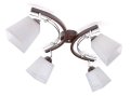 Lampa sufitowa serii Zuza TYP:944p z 4 kloszami w kształcie piramidy