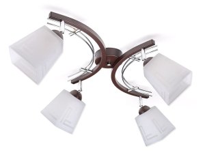 Lampa sufitowa Zuza 4 klosze piramidka 944p