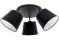 Lampa sufitowa serii Meba, z 3 stożkowymi abażurami z regulacją TYP:1606