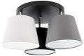 Lampa sufitowa serii Meba, z 3 stożkowymi abażurami z regulacją TYP:1606