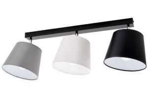 Lampa sufitowa Meba 3 abażury stożki z regulacją 1603