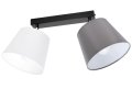 Lampa sufitowa serii Meba, z 2 stożkowymi abażurami z regulacją TYP:1602