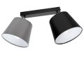 Lampa sufitowa serii Meba, z 2 stożkowymi abażurami z regulacją TYP:1602
