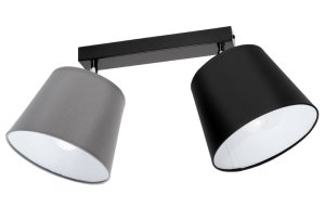 Lampa sufitowa Meba 2 abażury stożki z regulacją 1602