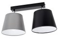 Lampa sufitowa serii Meba, z 2 stożkowymi abażurami z regulacją TYP:1602