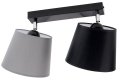 Lampa sufitowa serii Meba, z 2 stożkowymi abażurami z regulacją TYP:1602