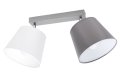 Lampa sufitowa serii Meba, z 2 stożkowymi abażurami z regulacją TYP:1602