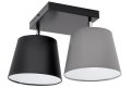 Lampa sufitowa serii Meba, z 2 stożkowymi abażurami z regulacją TYP:1607