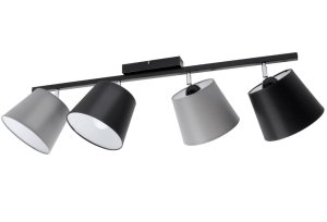 Lampa sufitowa Meba 4 abażury stożki z regulacją 1605
