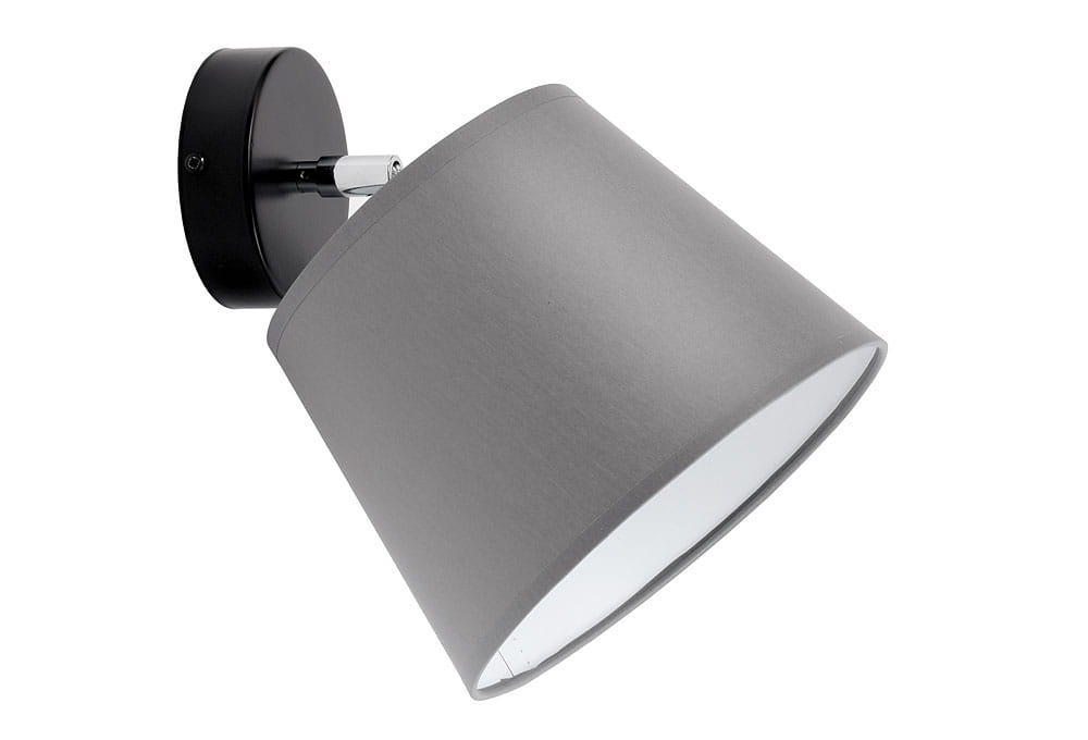 Lampa ścienna, kinkiet serii Meba, z 1 stożkowym abażurem z regulacją TYP:1608