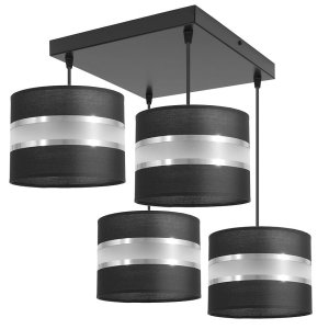 Lampa sufitowa Dada 4 abażury walce 1704 