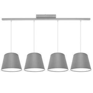 Stylowa lampa sufitowa Meba 4 abażury stożki na kablach 1615 różne kolory