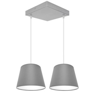 Stylowa lampa sufitowa Meba 2 abażury stożki na kablach 1617 różne kolory