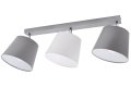 Lampa sufitowa serii Meba, z 3 stożkowymi abażurami z regulacją TYP:1603