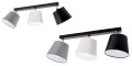 Lampa sufitowa serii Meba, z 3 stożkowymi abażurami z regulacją TYP:1603