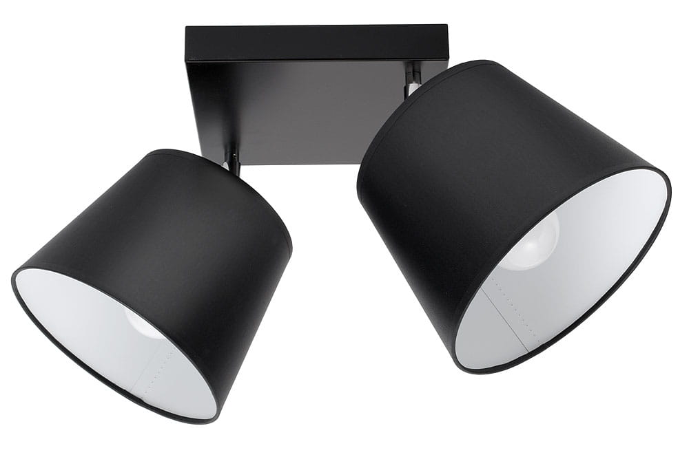 Lampa sufitowa serii Meba, z 2 stożkowymi abażurami z regulacją TYP:1607