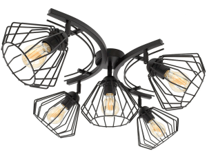 Lampa sufitowa druciana 5 Nela 2015 LOFT LED regulacja