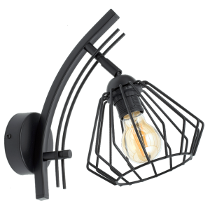 Lampa ścienna druciana 1 Nela 2017 LOFT LED regulacja