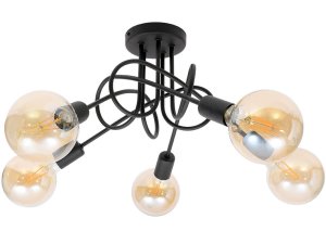 Lampa sufitowa Edison 5 Gobi LOFT 2115 + żarówki Led Globe