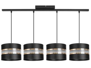 Stylowa lampa sufitowa Dada 4 abażury walce 1705_03