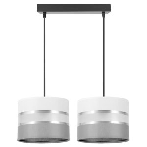 Stylowa lampa sufitowa Dada 2 abażury walce 1702_06