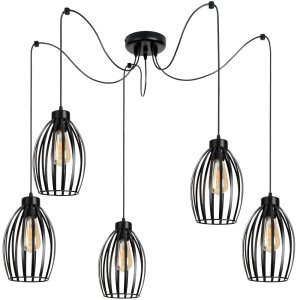 Lampa wisząca sufitowa żyrandol pająk  Cosmo 2240 _02 czarny