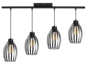 Lampa sufitowa loftowa z 4 abażurami Cosmo  2235_02 czarny
